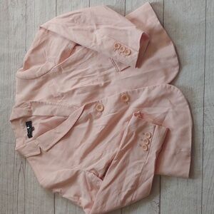 TALBOTS LIGHT PINK COTTON BLEND BLAZER